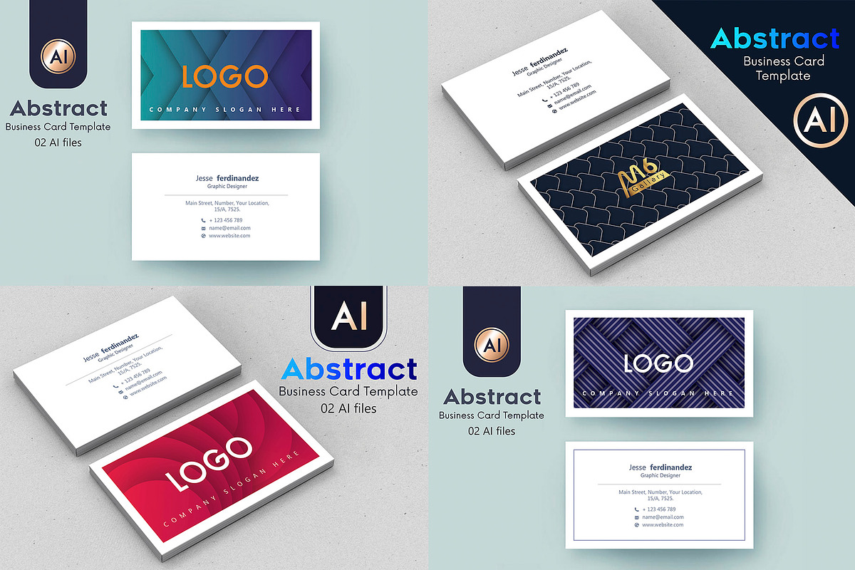 125 Business Card MEGA Bundle, a Business Card Template by M6 Gallery (Photo 7 of 33)