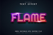 40 Neon text effect editable, a Plug-in Add-On by Aglonemadesign (Thumbnail 11 of 20)