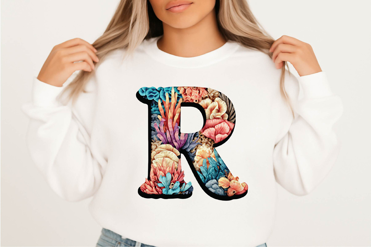 Watercolor Summer Alphabet Clipart, an Illustration by SVGArt (Photo 7 of 9)