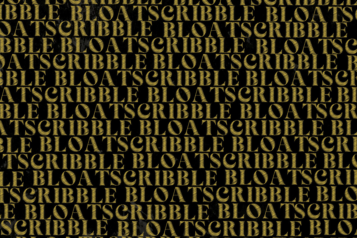 Scribble Bloat Serif Font, a Handwritten Font by Nickhard (Photo 4 of 6)