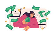 Rich and poor people concept set, a Finance Illustration by Good Studio (Thumbnail 3 of 5)