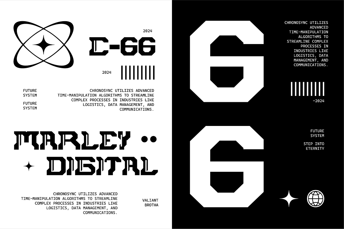 VB Reelhoman - Futuristic Font, a Sans Serif Font by VALIANTBROTHA (Photo 4 of 8)