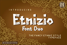 Etnizio - A Fancy Ethnic Font Duo