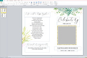Greenery Funeral Program Canva, a Brochure Template by SmmrDesign (Thumbnail 5 of 6)