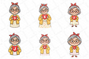 Grandma Holding Heart Alphabet Bundl, an Illustration by DreamPrint404 (Thumbnail 2 of 7)