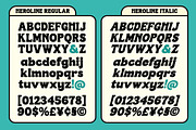 Heroline - Retro Font, a Sans Serif Font by Graptail (Thumbnail 8 of 8)