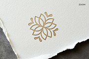 Gold Debossed Paper Logo Mockup, a Mockup by Design Squad (Thumbnail 4 of 4)