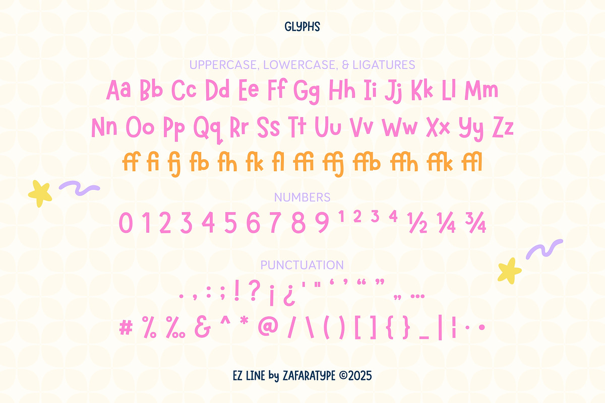 EZ Fwipple, a Sans Serif Font by Zafara Studios (Photo 3 of 6)
