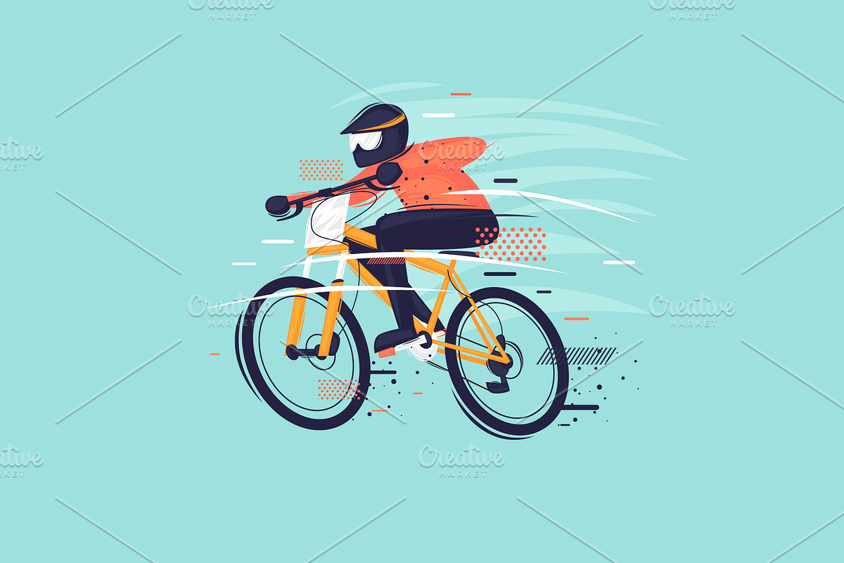 Mountain bike. Bmx. Electric bike., a Healthcare Illustration by Podis (Photo 1 of 4)