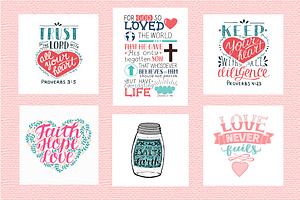 BUNDLE 62 Colorful BIBLE VERSES