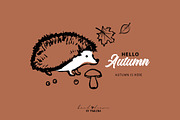 Hello Autumn Hand Drawn Collection, an Illustration by Elena Pimonova (Thumbnail 3 of 6)