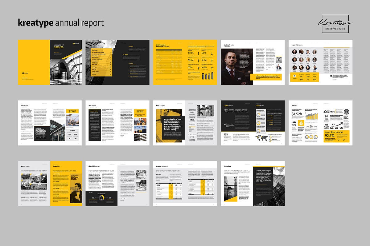 Kreatype Annual Report, a Brochure Template by Kreatype Studio (Photo 16 of 16)