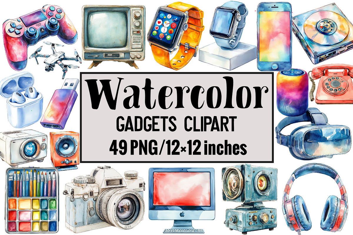 Gadgets Clipart, an Illustration by Design Market (Photo 1 of 4)