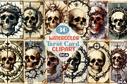 Halloween Vintage Tarot Card, an Illustration by DreamCafeArt (Thumbnail 1 of 5)