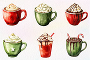 Cute Christmas Hot Cocoa Cup Clipart, an Illustration by Dream Creation (Thumbnail 3 of 7)