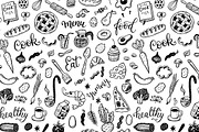 Food dooles set + patterns, a Food Illustration by Hala (Thumbnail 4 of 5)