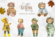 Little Autumn Bears. Watercolor, an Object Graphic by Ana-Sakuta (Thumbnail 2 of 12)