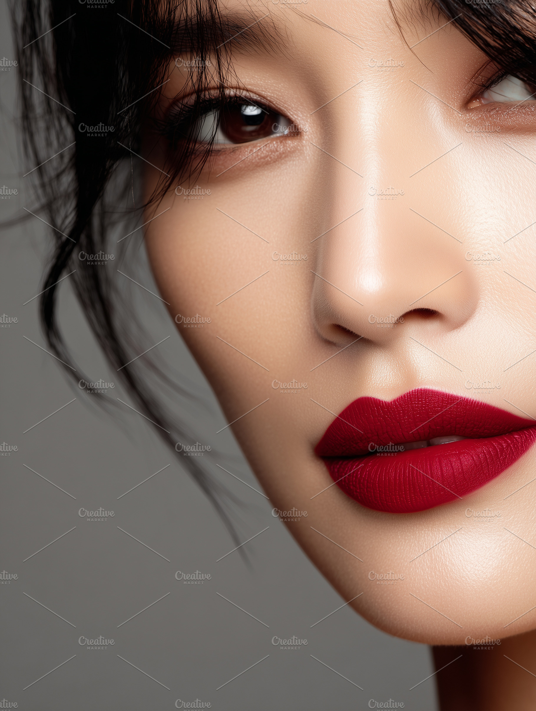 Korean woman with flawless skin, a Beauty & Fashion Photo by MistyDay