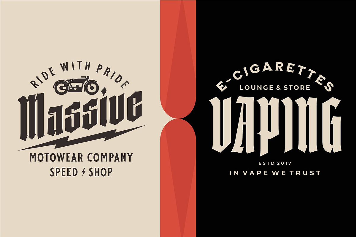 BLACK PARAMOUNT | Blackletter, a Blackletter Font by Havinkpen (Photo 7 of 9)