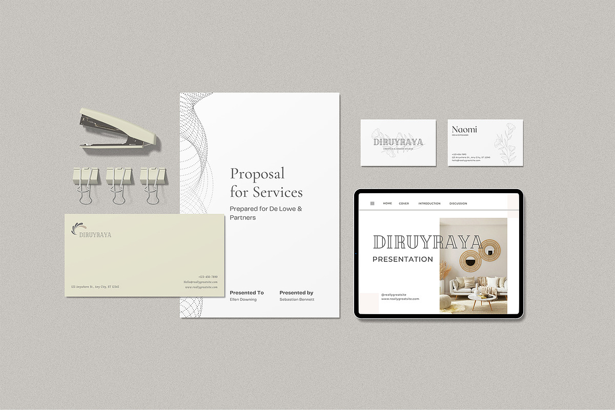Stationery & Branding Mockup Kit, a Pens & Pencil Mockup by zuhraabdullah (Photo 2 of 7)