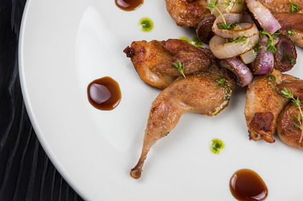 Roasted quails with vegetable, a Food & Drink Photo by Jan Jack Russo Media