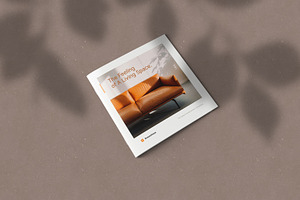 Square Brochure Catalog Mockups