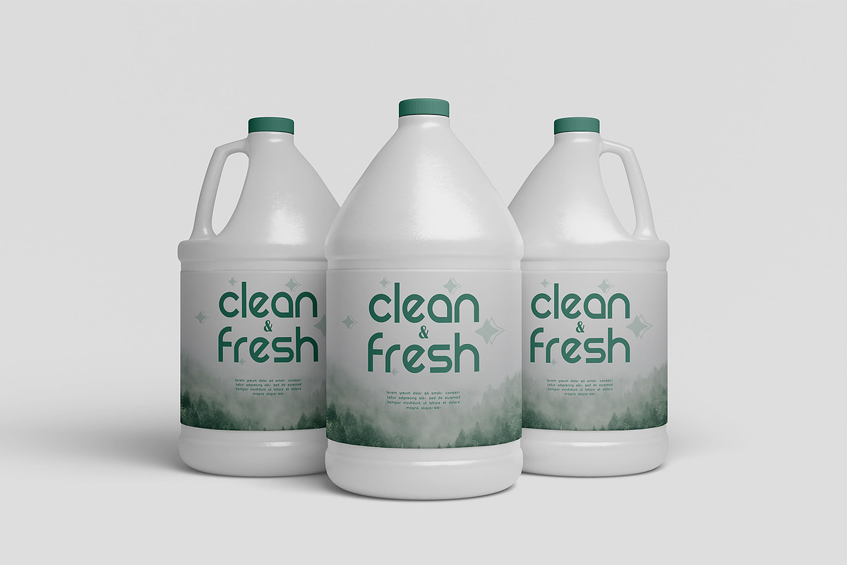Cleaner Bottle Mockup, a Cups & Container Mockup by Farabion Studio (Photo 4 of 4)