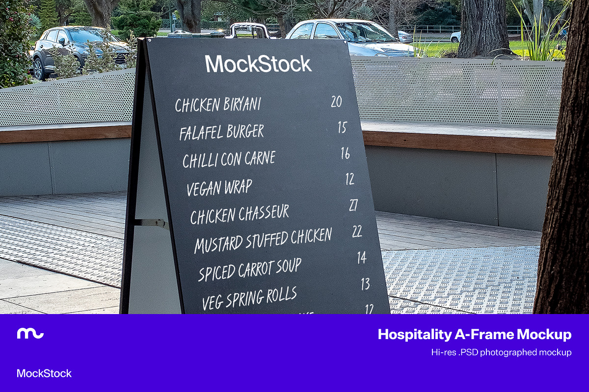 Hospitality A-Frame Mockup, a Product Mockup by mockstock (Photo 2 of 2)