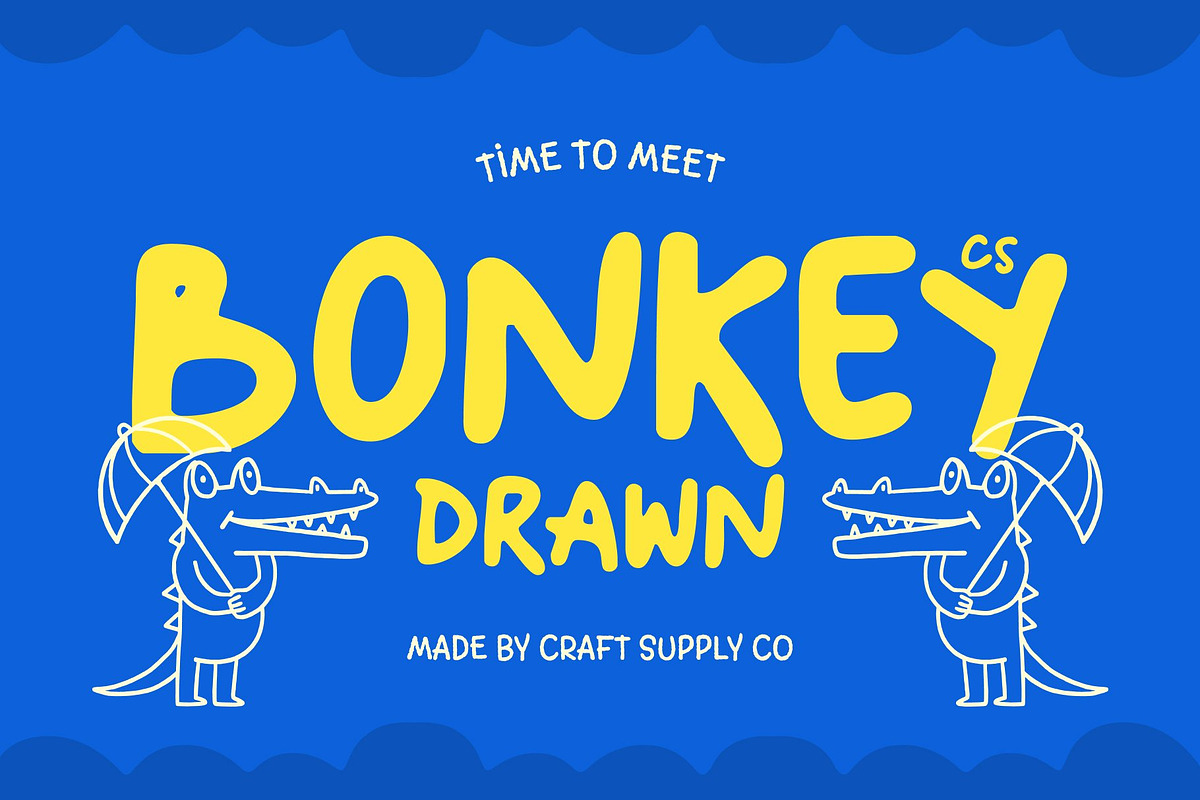 CS Bonkey Drawn, a Handwritten Font by Craft Supply Co. (Photo 1 of 8)