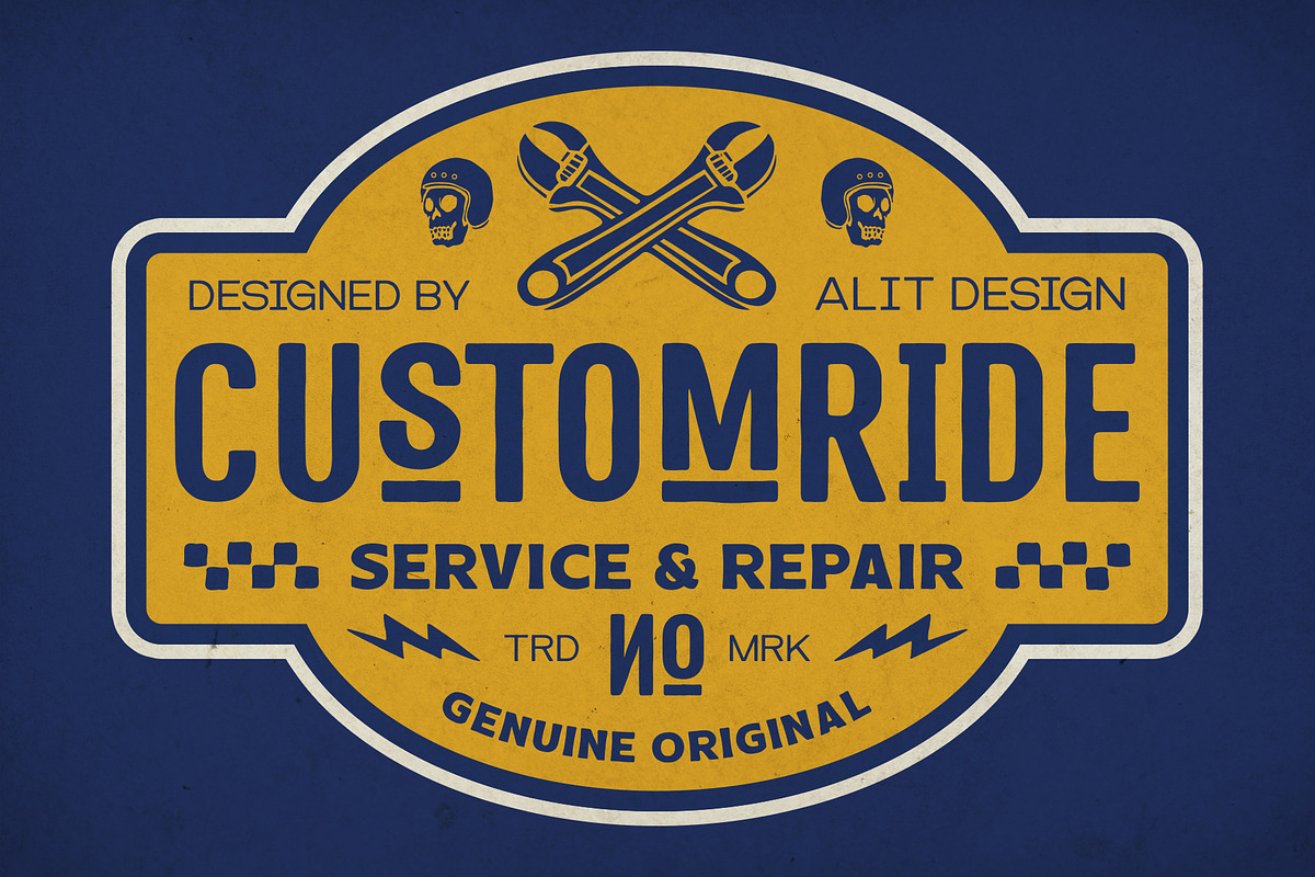 Boneyard Cruiser Typeface, a Sans Serif Font by alit design (Photo 7 of 20)