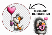 Whimsical Valentine Animal Balloons, an Illustration by Libby Wishes (Thumbnail 4 of 6)