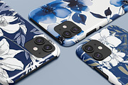 Blue on white floral patterns, a Pattern Graphic by Ninterints (Thumbnail 11 of 18)