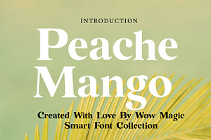 Peache Mango, a Font by Wow Magic