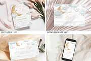 Over the Moon Baby Shower Bundle, an Invitation Template by Digital_Mind (Thumbnail 2 of 8)