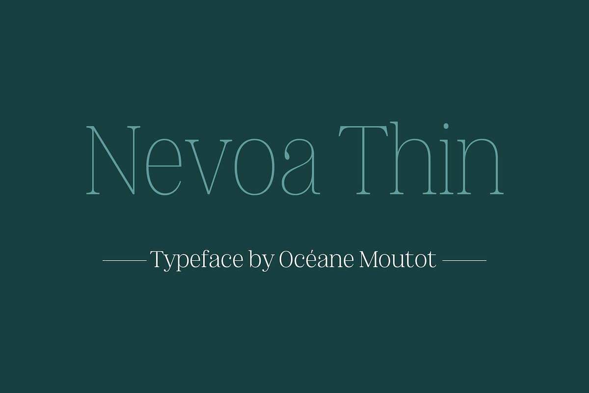 Nevoa Thin, a Serif Font by OceaneM (Photo 1 of 7)