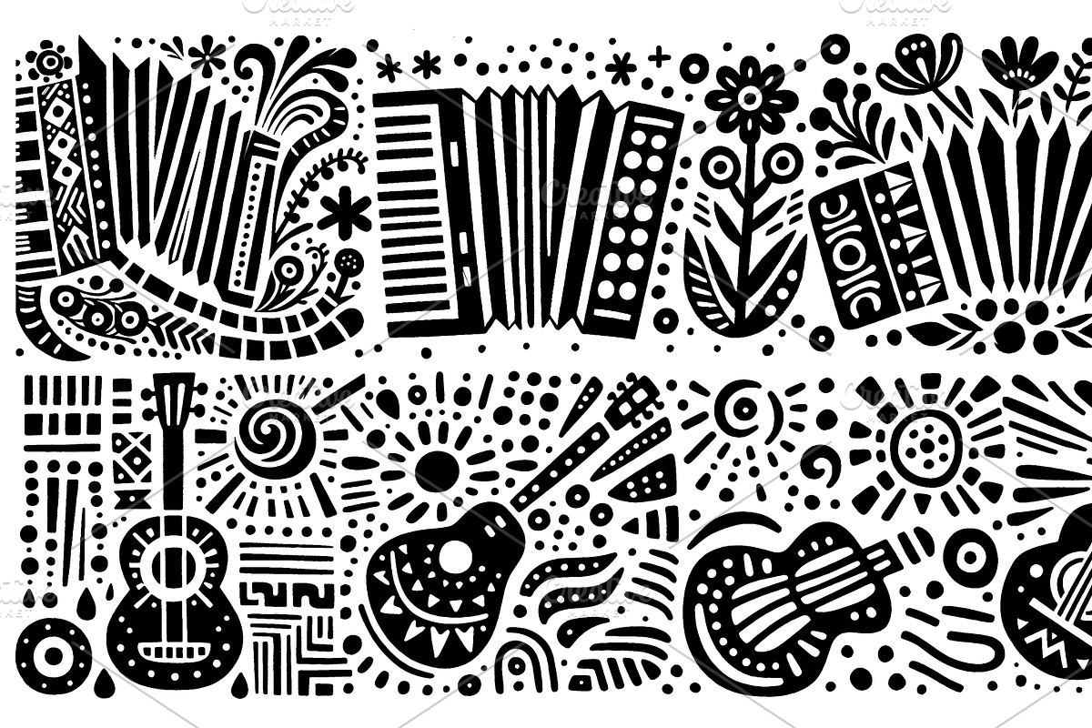 Vintage Wild Animals Folk Art, a Decorative Illustration by devastd (Photo 14 of 28)
