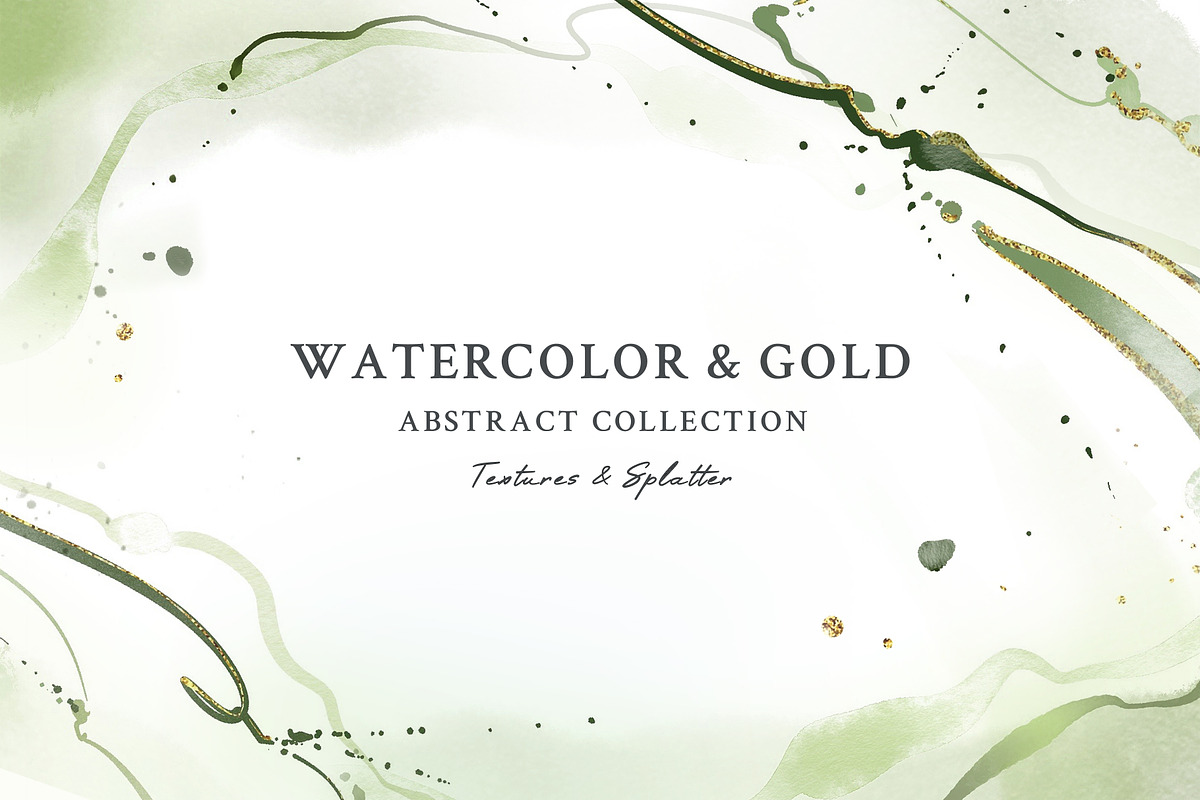 Watercolor Green Abstract Background, a Background Graphic by Yorda Studio (Photo 1 of 8)