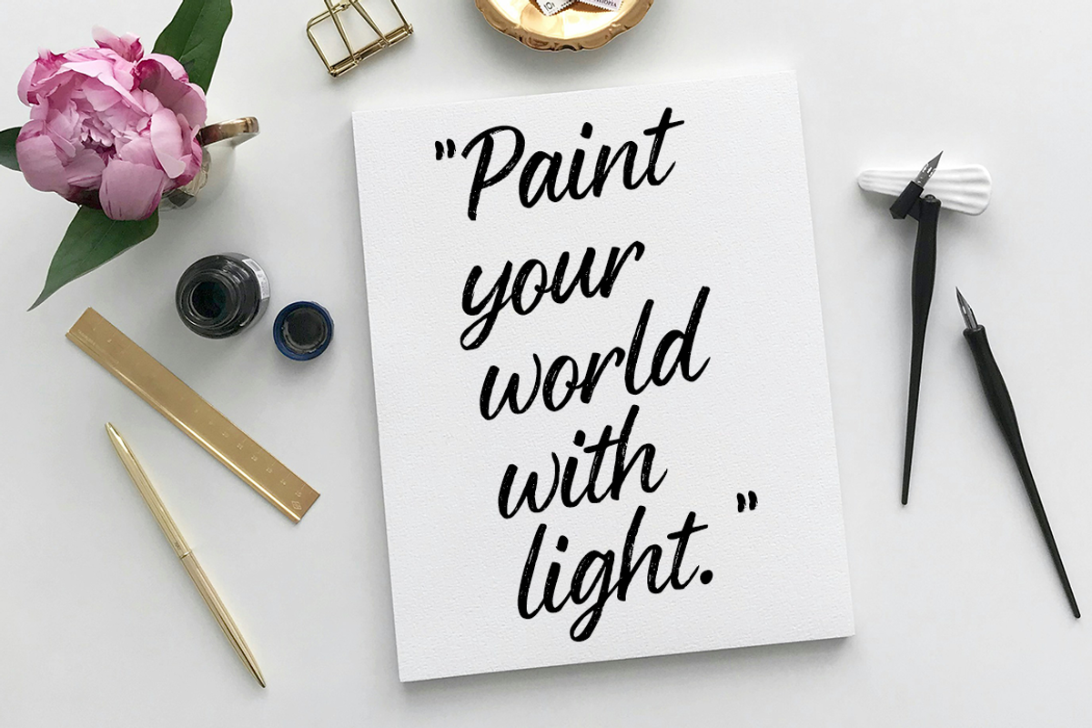 Glowing, a Handwritten Font by cocodesign (Photo 7 of 7)