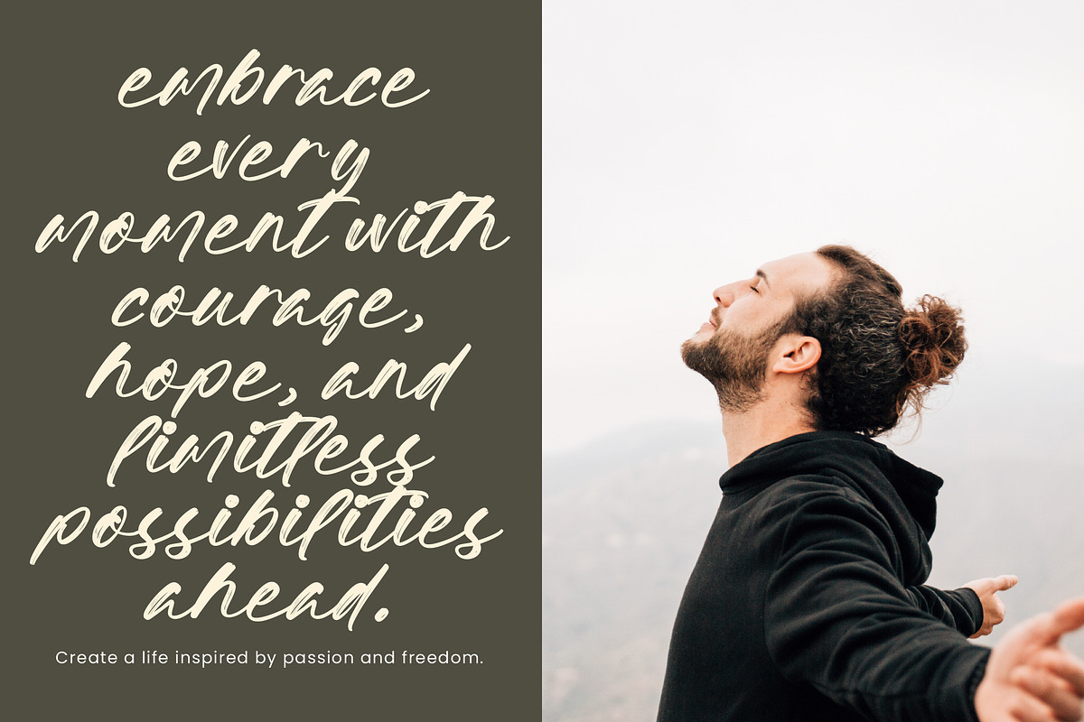 Editonials Modern Signature Brush, a Script Font by operatype.co (Photo 4 of 8)