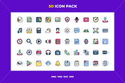 50 App icons, an Outline Icon by Wencory (Thumbnail 1 of 2)