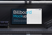 Train Station Billboard Mockup, an Advertising Mockup by Modaldesain (Thumbnail 3 of 3)