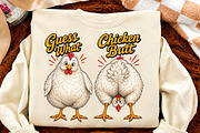 Funny Guess What Chicken Butt Design, a Seasonal Illustration by Canvas Craft (Thumbnail 4 of 6)