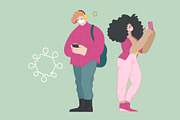 Waiting in line (vector), a Healthcare Illustration by Grivina's shop (Thumbnail 13 of 19)