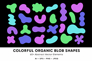 Colorful Blob Shapes, an Object Graphic by Olena Halahan (Thumbnail 1 of 5)