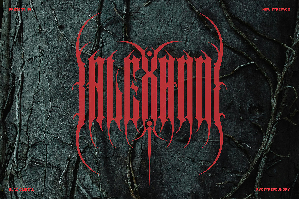 Brother (Blackmetal), a Blackletter Font by Rvq Type Foundry (Photo 4 of 6)