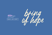 Bring of Hope, a Script Font by Letteratom (Thumbnail 1 of 9)