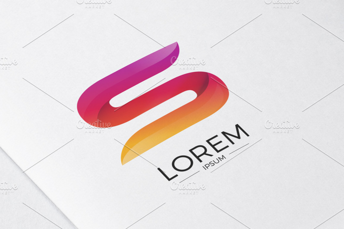 S Alphabet Abstract letter logo, a Branding & Logo Template by Woo Graphics (Photo 1 of 2)