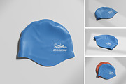 Swim Cap Mockup, an Advertising Mockup by xavier_studio (Thumbnail 1 of 5)