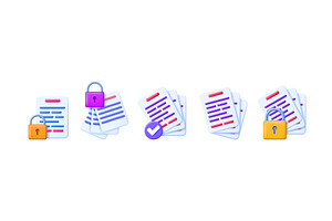A set of 3d vector illustrations, a Technology Illustration by Abscent