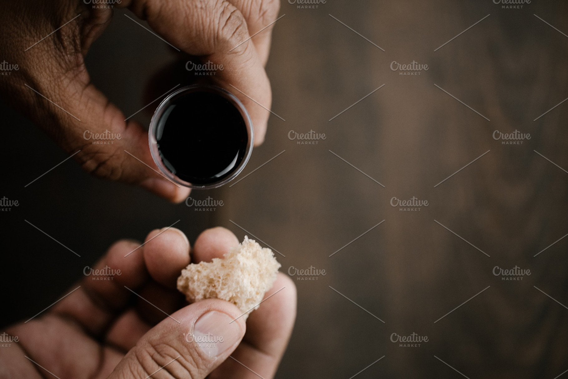 Eucharist containing receiving, hands, and holding, a Food & Drink Photo by GetMockups